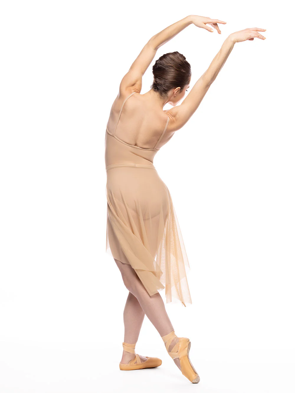 Short Dragonfly Skirt Tan Mesh Kids RTW - Image 2