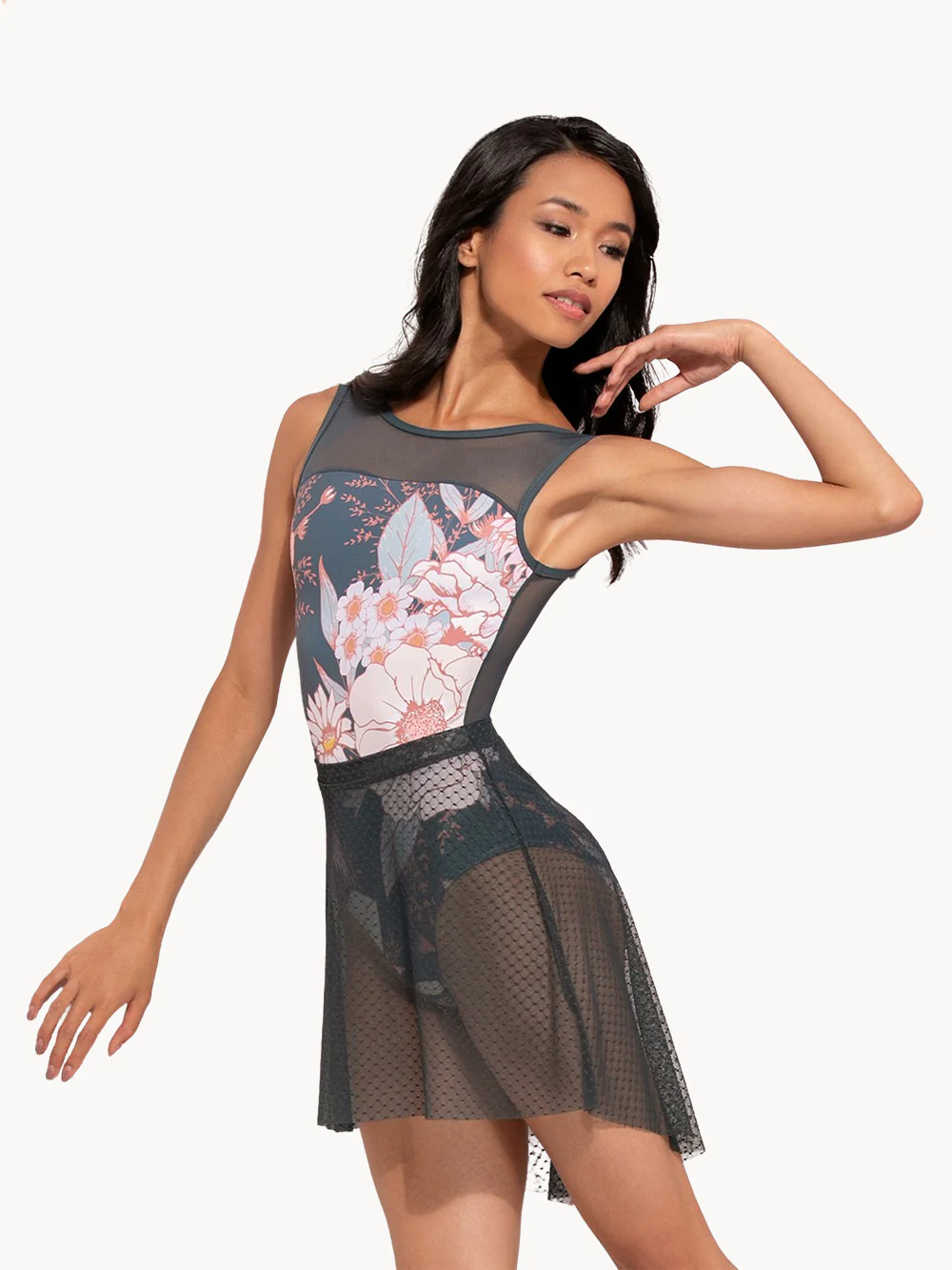 Short High-Low Skirt Symphony Diamond Mesh RTW - Image 7
