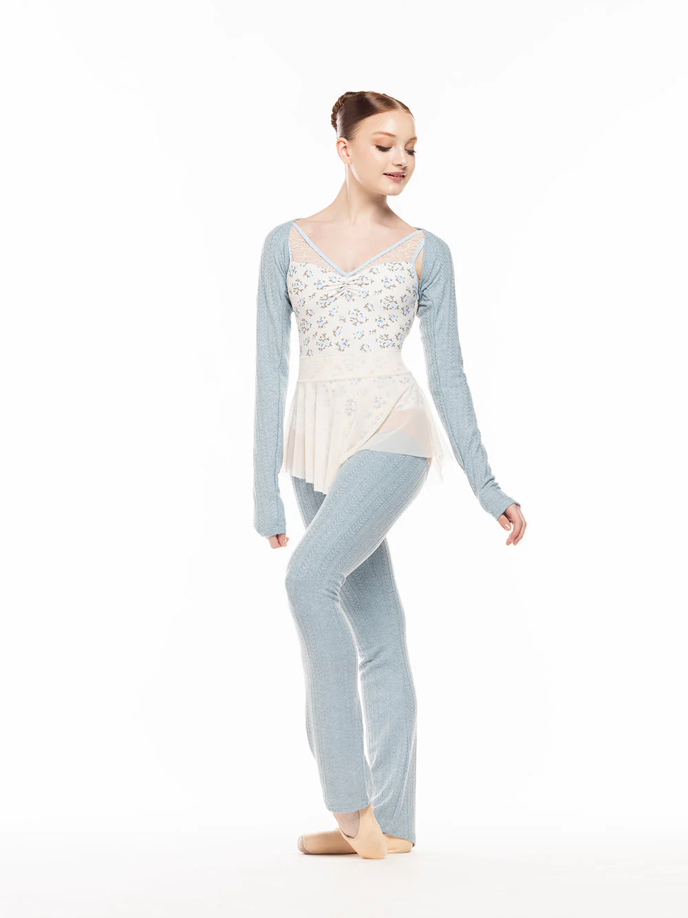 Shrug Knit Light Blue Kids RTW - Image 3