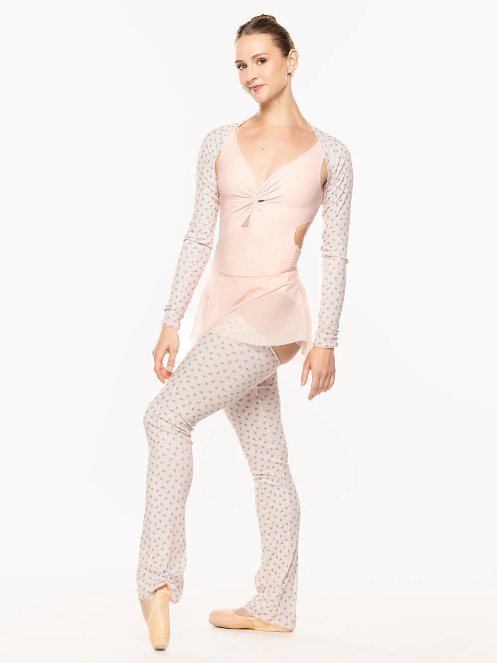 Shrug Knit Light Pink Pointelle Kids RTW - Image 3