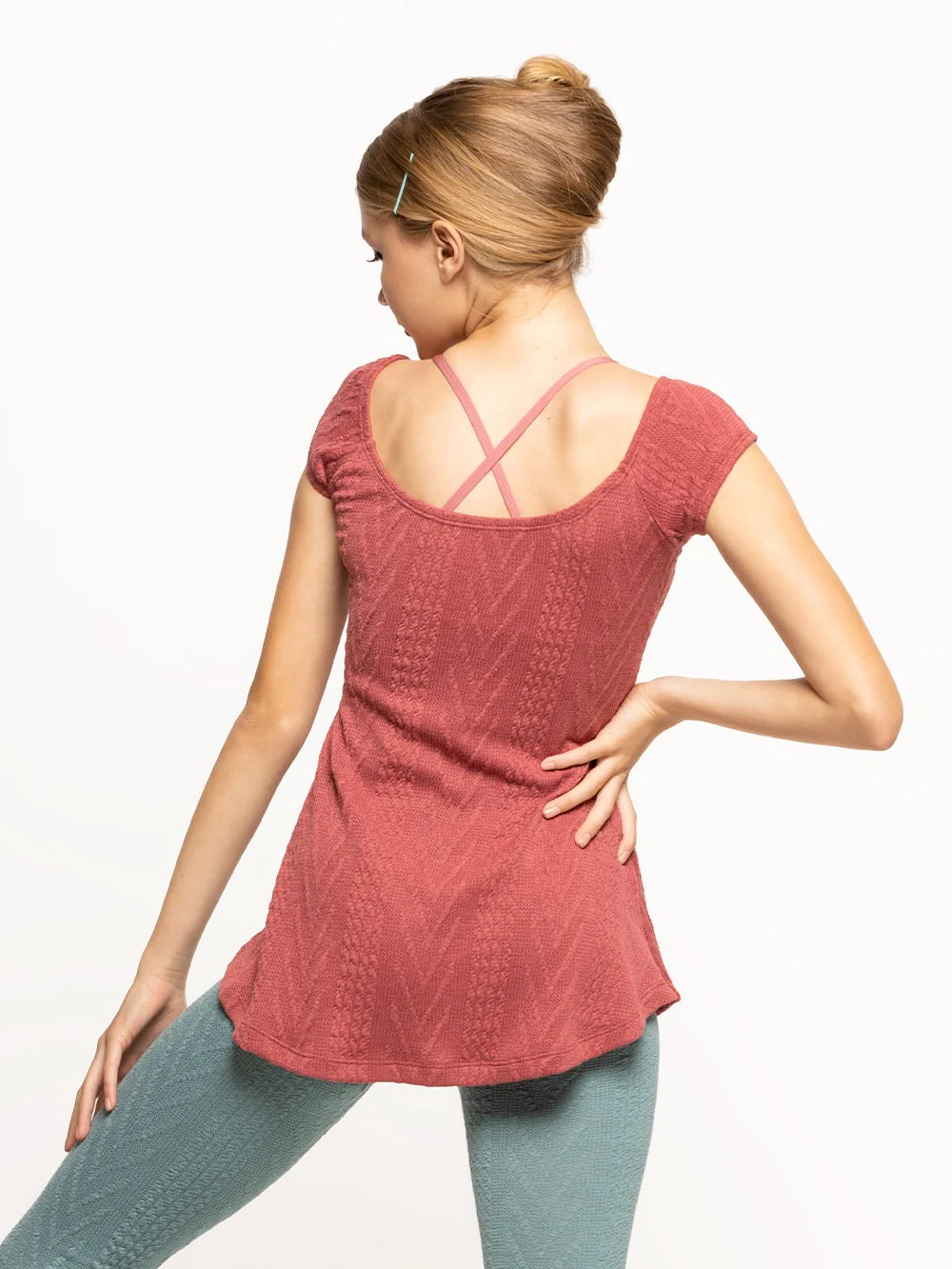 Simone Dress Knit Cinnamon Kids RTW - Image 2