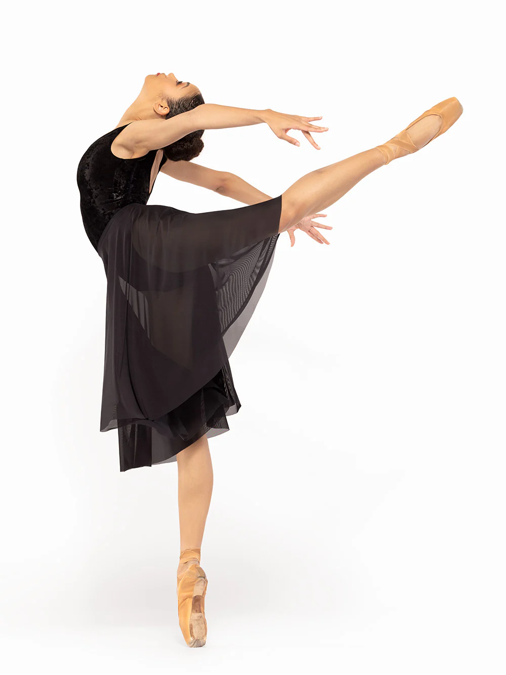 Sophia Leotard Black Crushed Velvet RTW - Image 4
