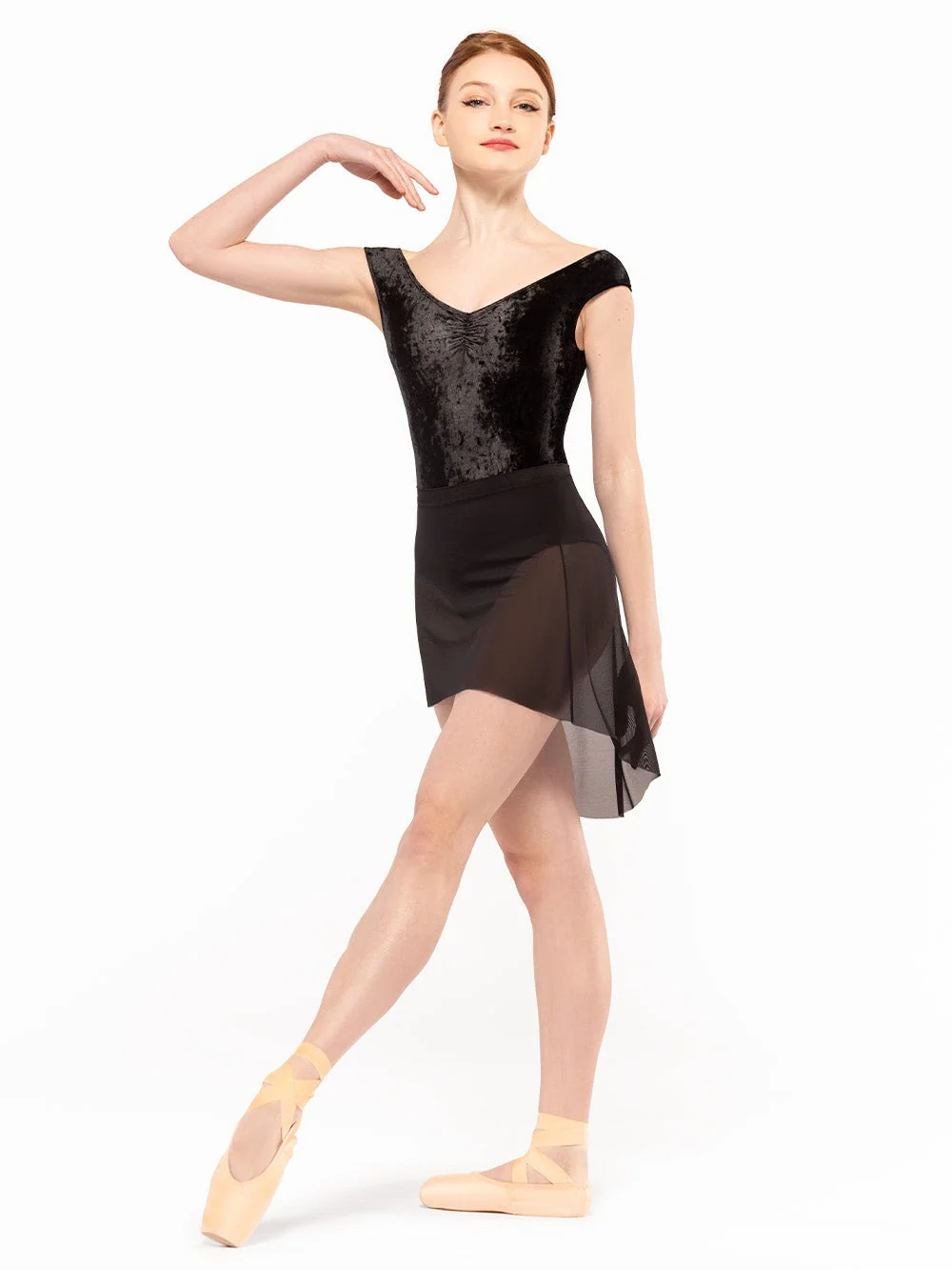 Sophia Leotard Black Crushed Velvet RTW - Image 8