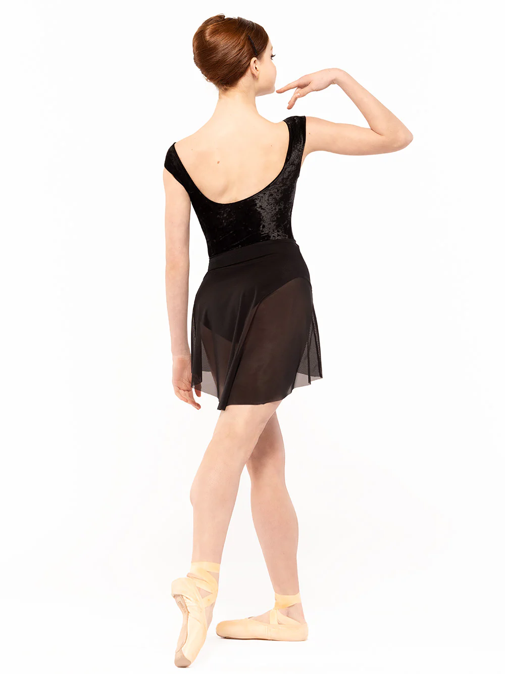 Sophia Leotard Black Crushed Velvet RTW - Image 9