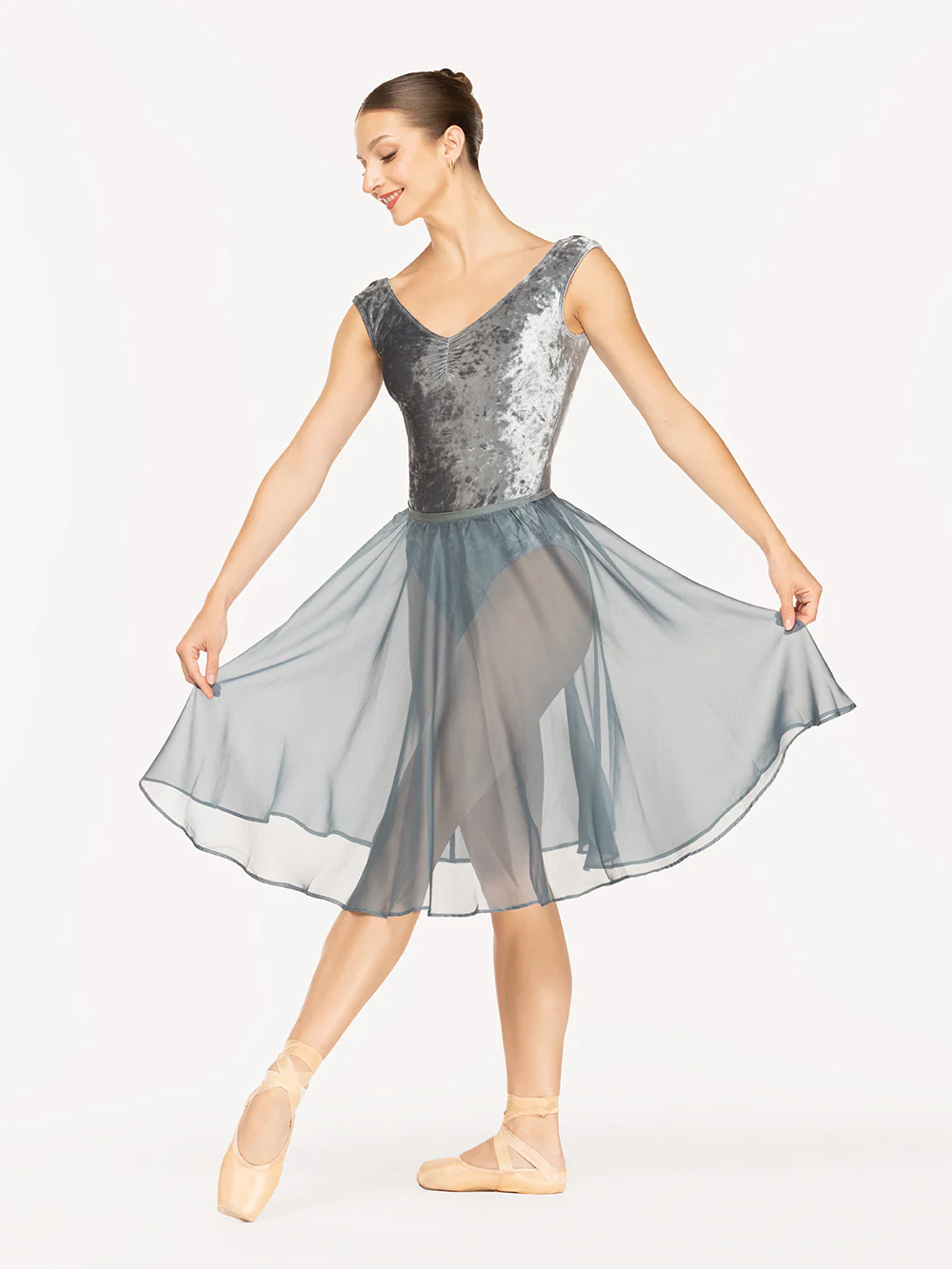 Sophia Leotard Frozen Lagoon Crushed Velvet RTW - Image 3