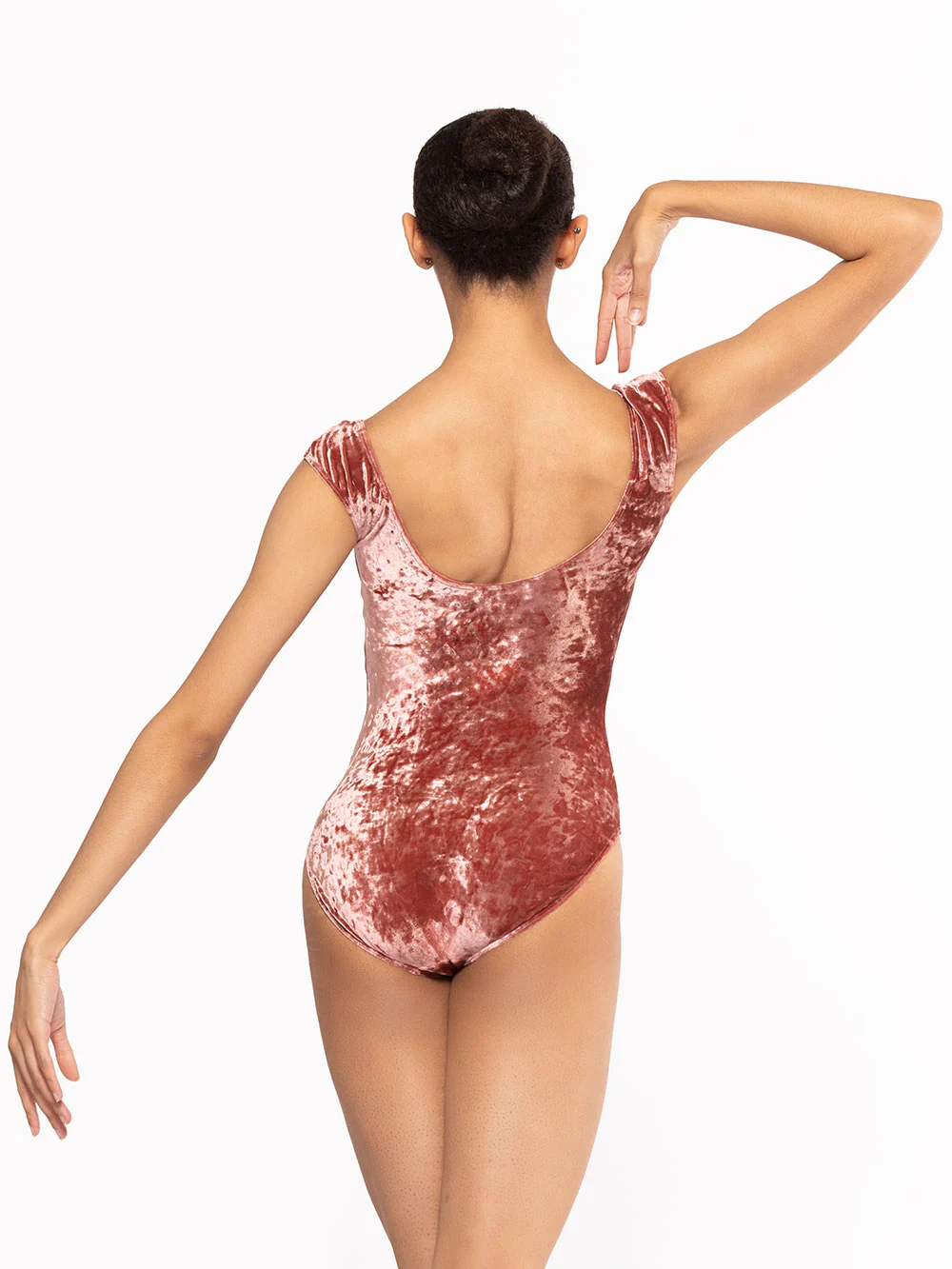 Sophia Leotard Sandstone Crushed Velvet Kids RTW - Image 4