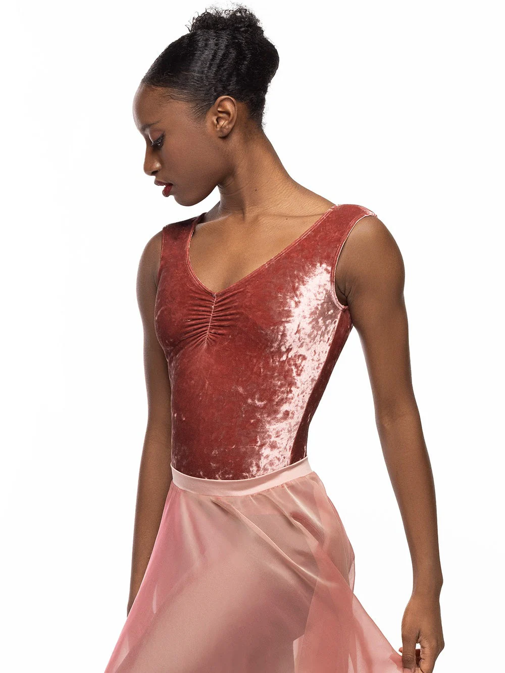 Sophia Leotard Sandstone Crushed Velvet RTW - Image 5