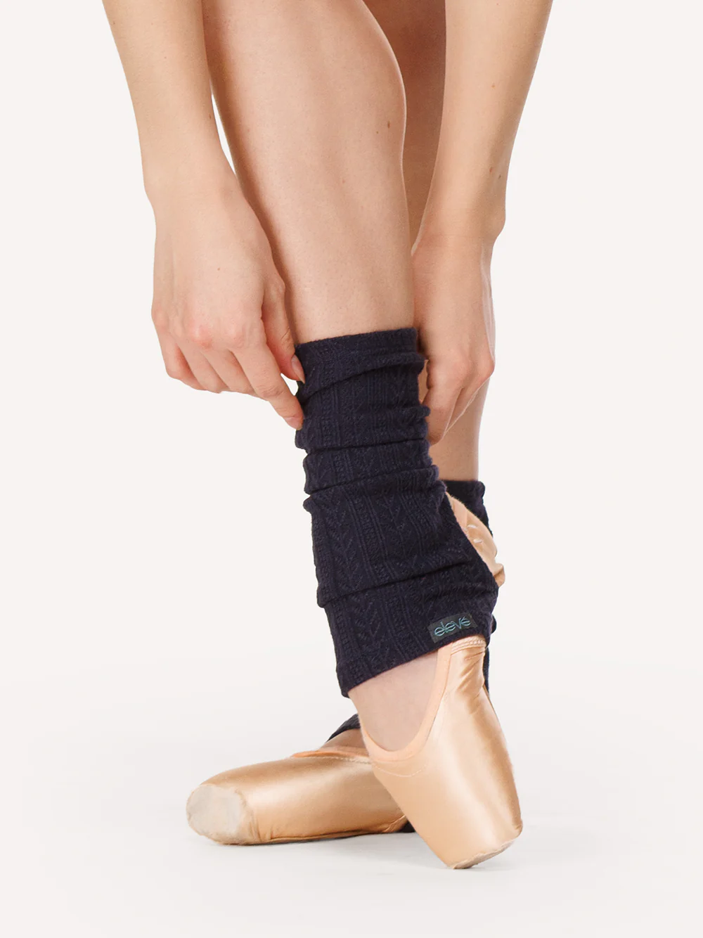 Stirrup Ankle Warmers Knit Dark Navy Kids RTW - Image 4