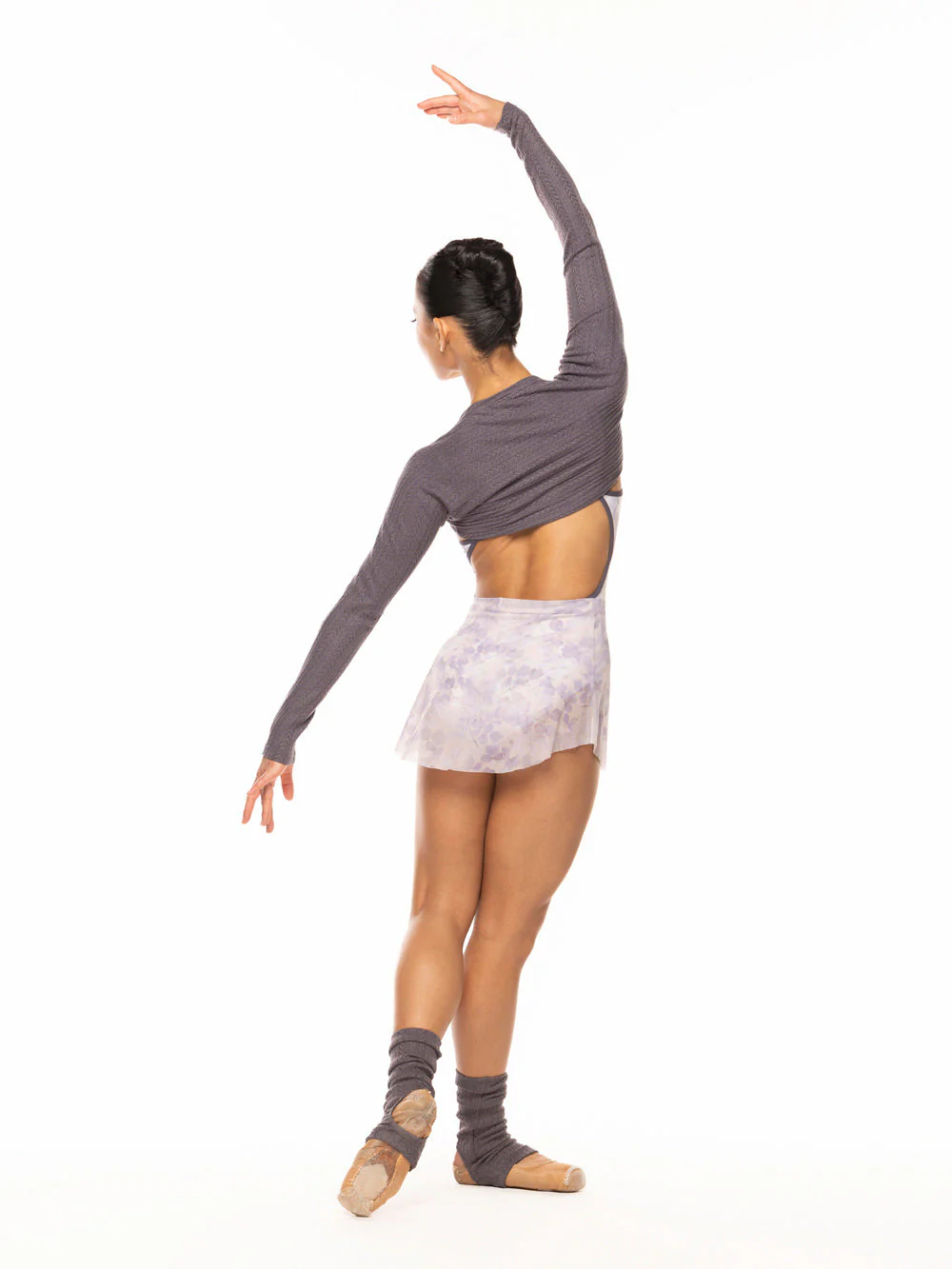 Stirrup Leg Warmers Ankle Knit Plum Kids RTW - Image 2