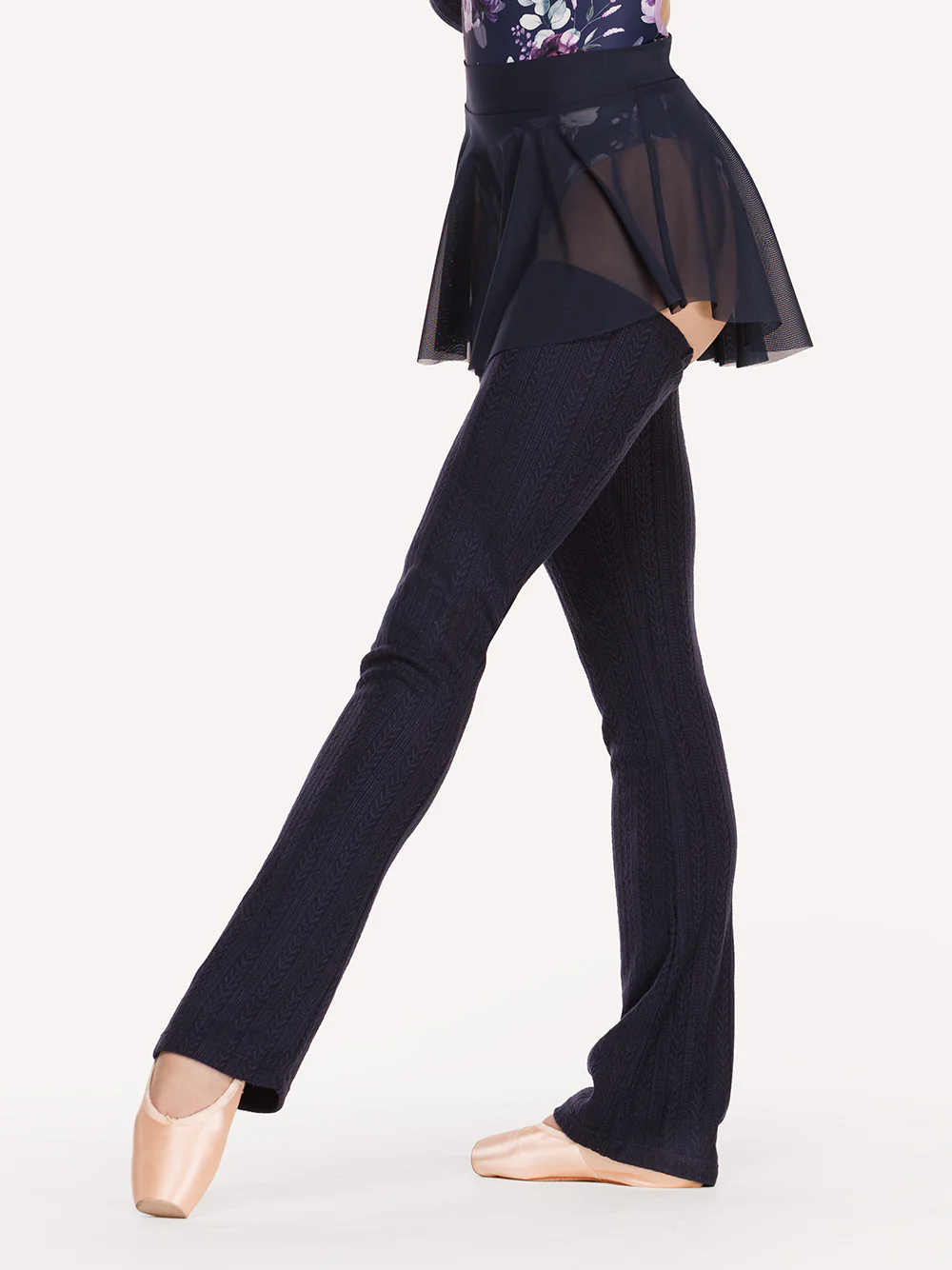 Thigh High Leg Warmers Knit Dark Navy Kids RTW - Image 5