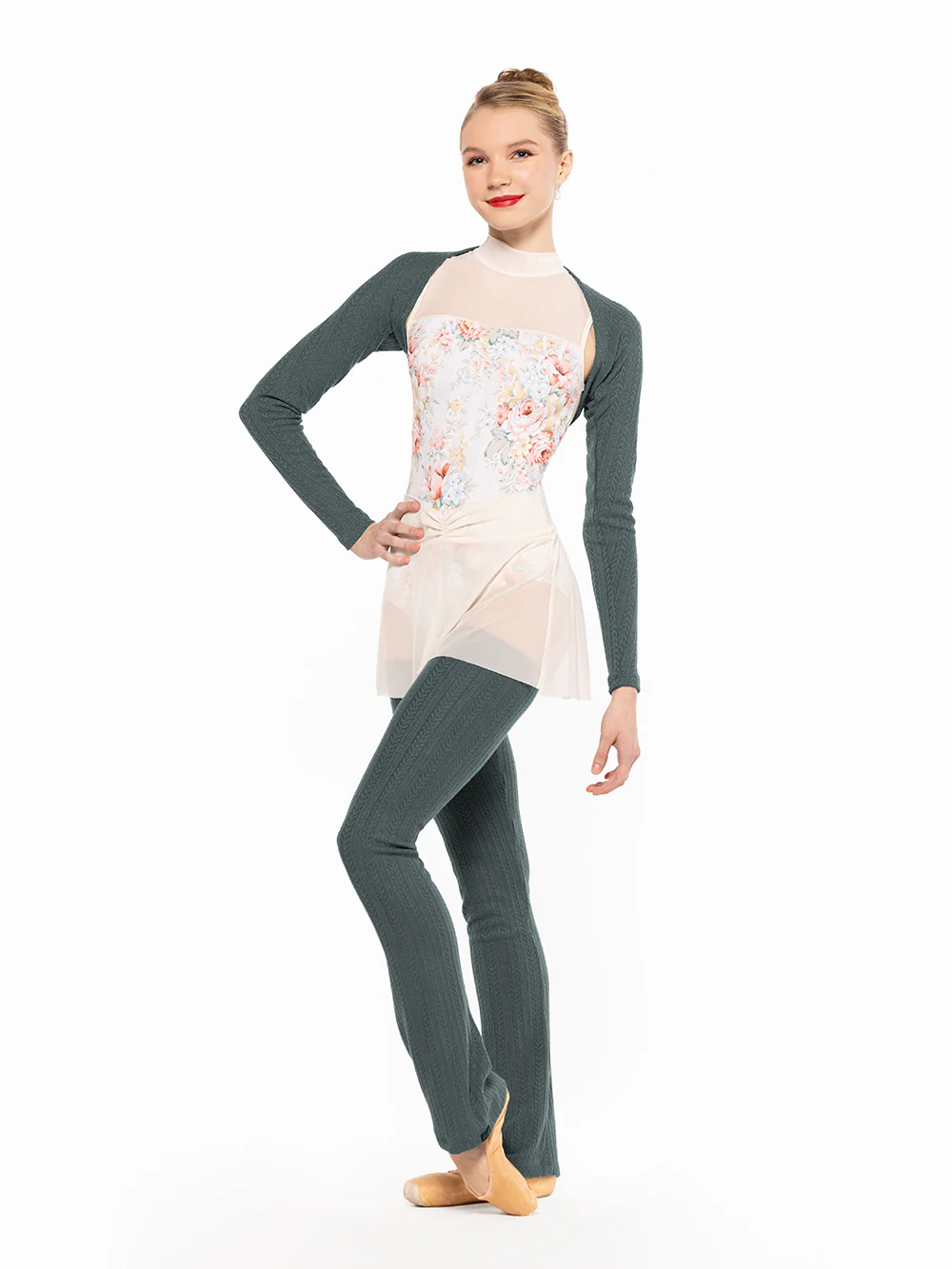 Thigh High Leg Warmers Knit Forest Kids RTW - Image 3