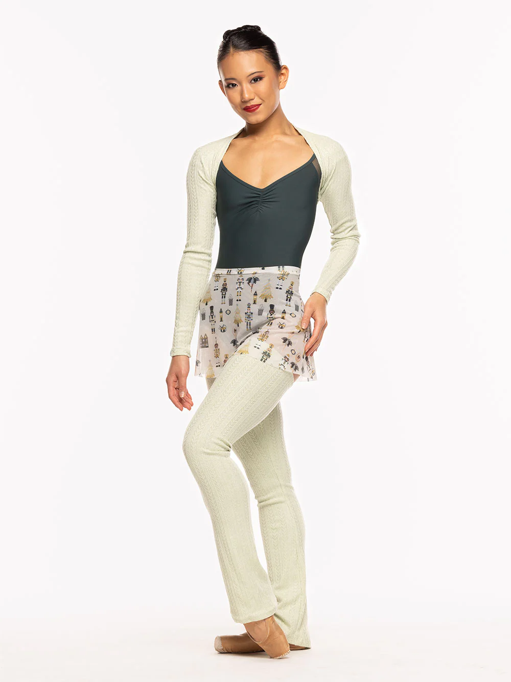 Thigh High Leg Warmers Knit Honeydew RTW - Image 3