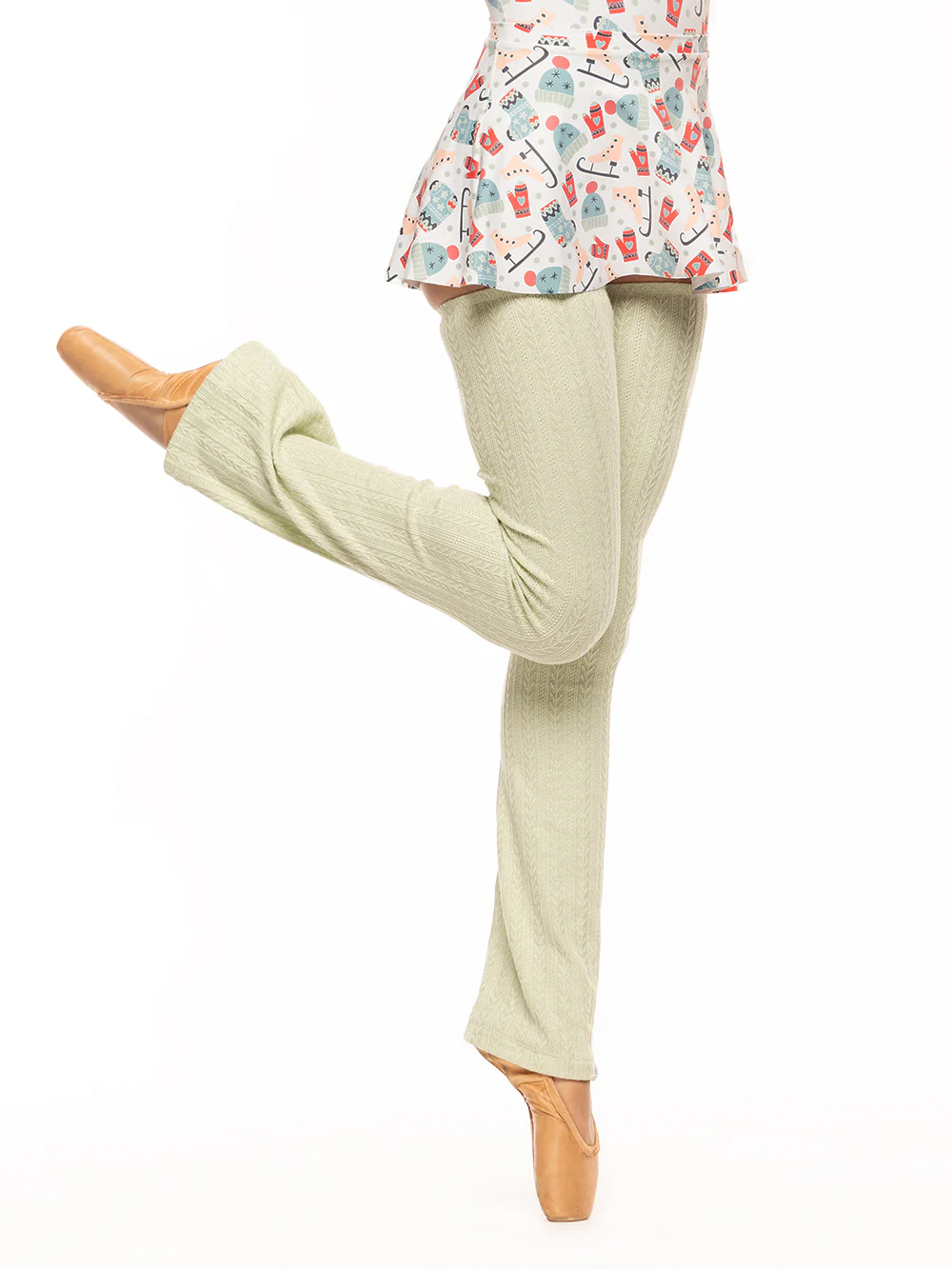 Thigh High Leg Warmers Knit Honeydew RTW - Image 6