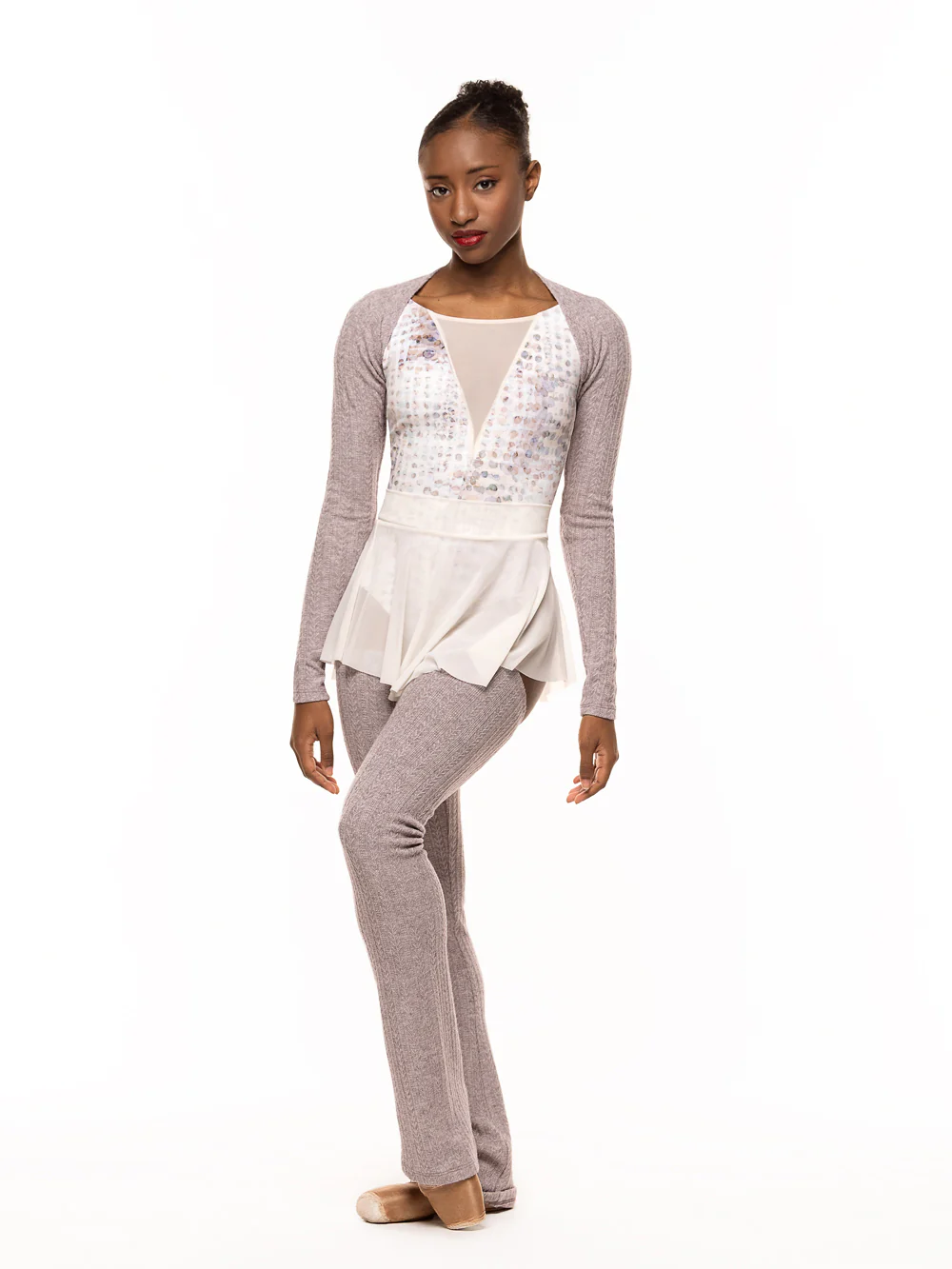 Thigh High Leg Warmers Knit Mushroom Kids RTW - Image 3