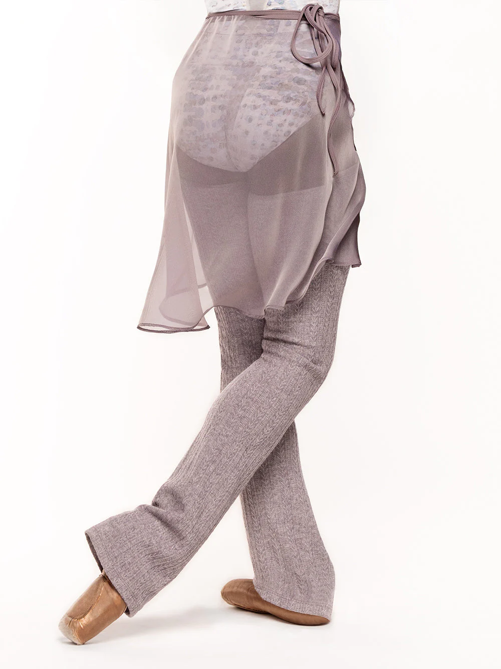 Thigh High Leg Warmers Knit Mushroom RTW - Image 5