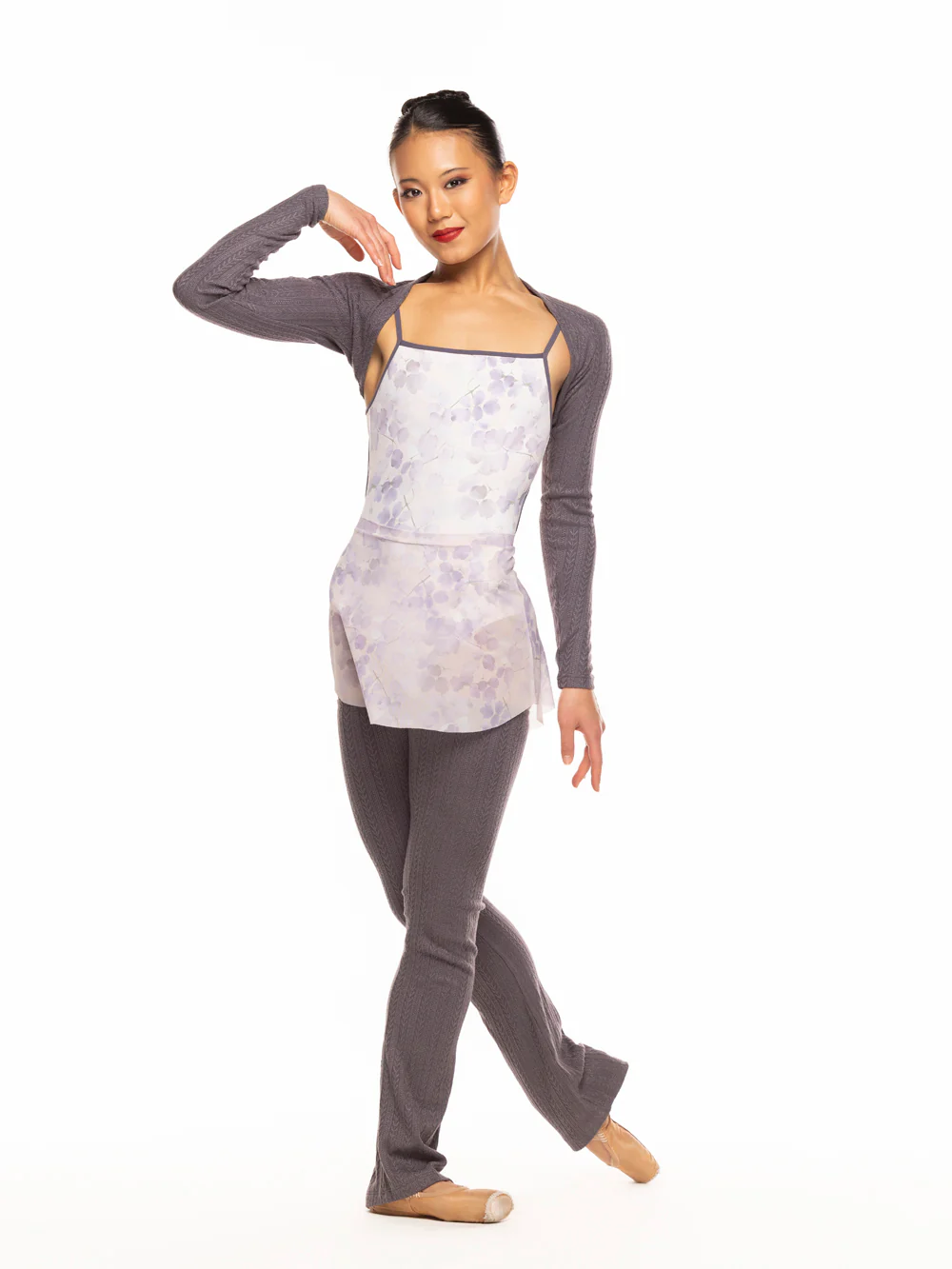 Thigh High Leg Warmers Knit Plum RTW - Image 5