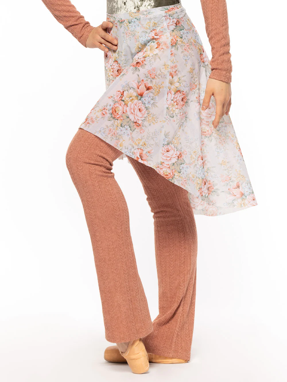 Thigh High Leg Warmers Knit Sandstone RTW - Image 3