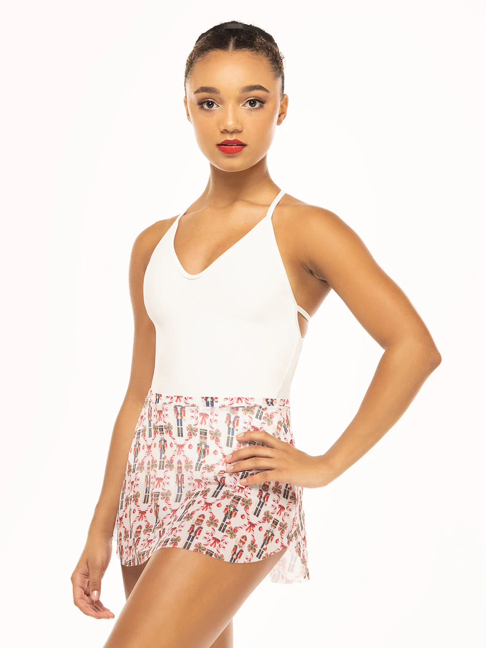 Tulip Skirt Candy Cane Court Mesh Kids RTW - Image 5