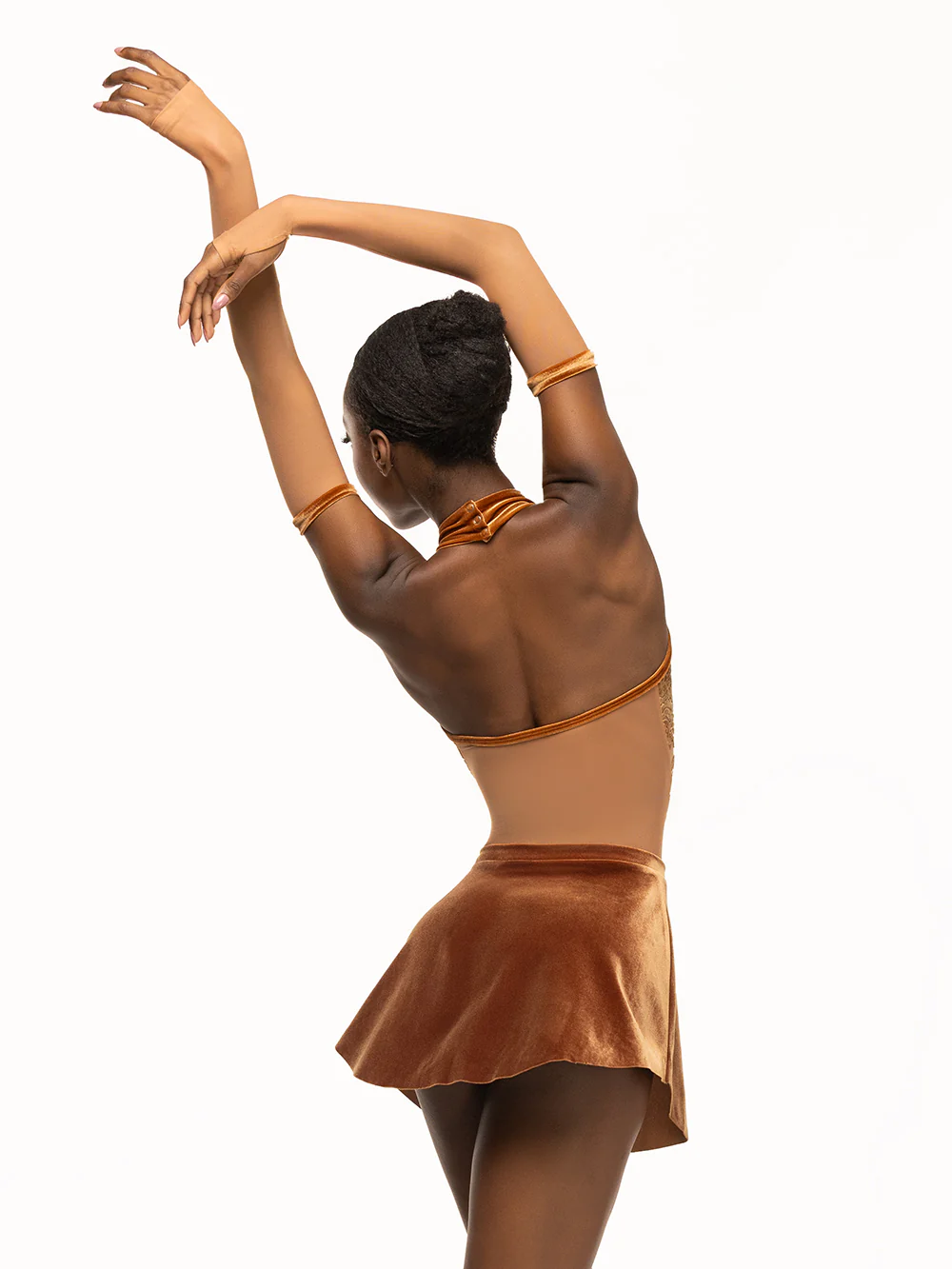 Tulip Skirt Cognac Velvet RTW - Image 4