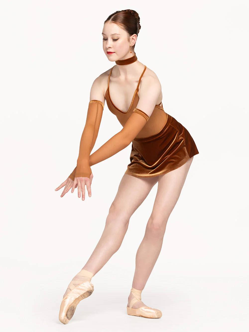 Tulip Skirt Cognac Velvet RTW - Image 8