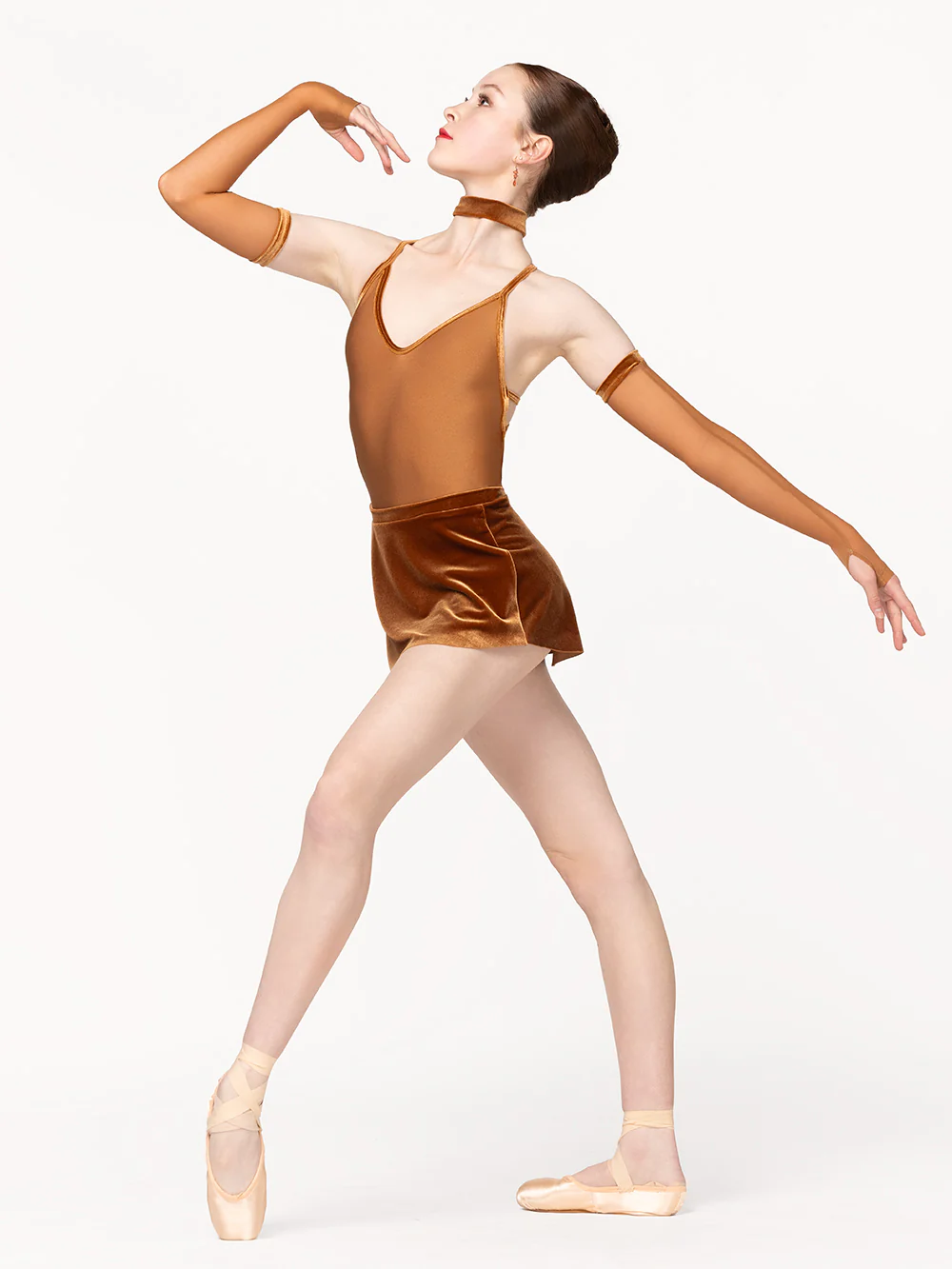 Tulip Skirt Cognac Velvet RTW - Image 9