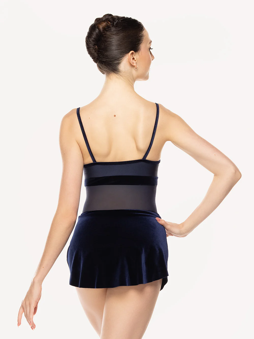 Tulip Skirt Kids Navy Velvet RTW - Image 2