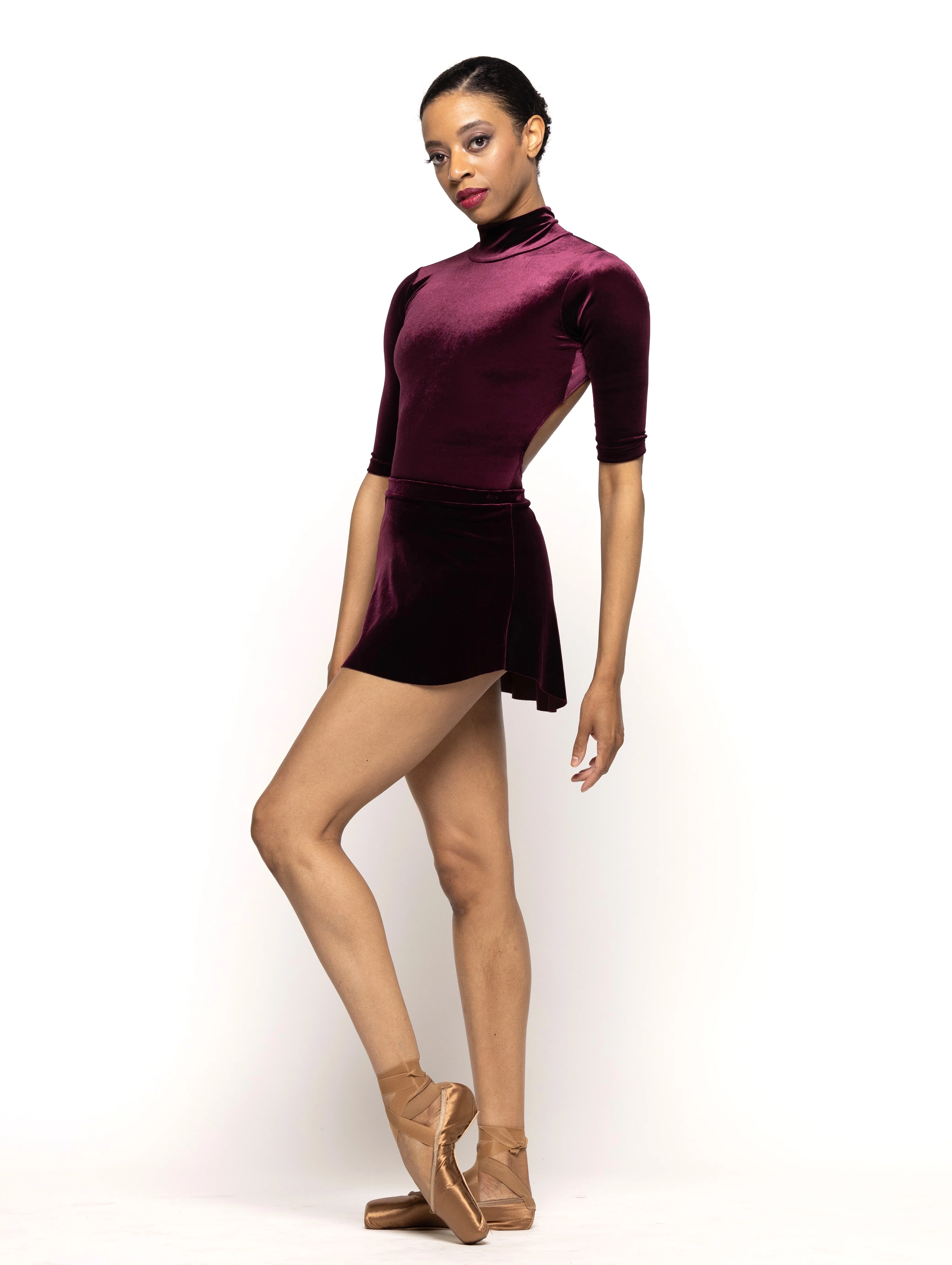 Tulip Skirt Kids Sangria Velvet RTW - Image 10