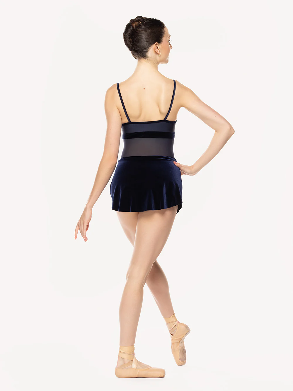 Tulip Skirt Navy Velvet RTW - Image 8