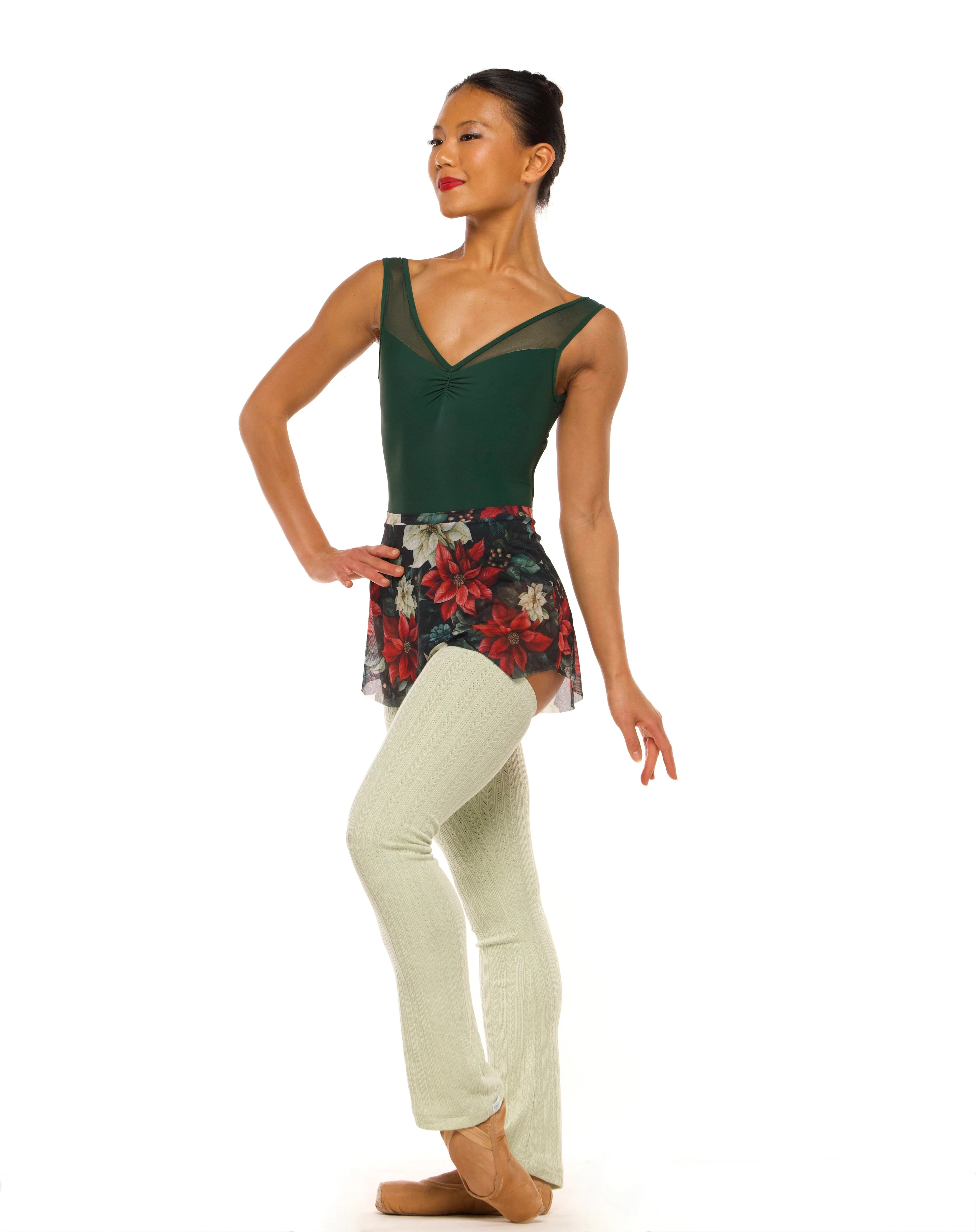 Tulip Skirt Poinsettias Mesh RTW - Image 5
