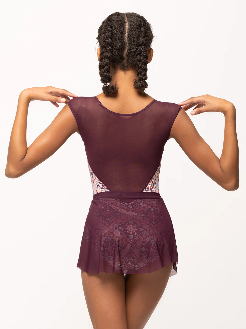 Tulip Skirt Sangria Mesh Kids RTW - Image 2