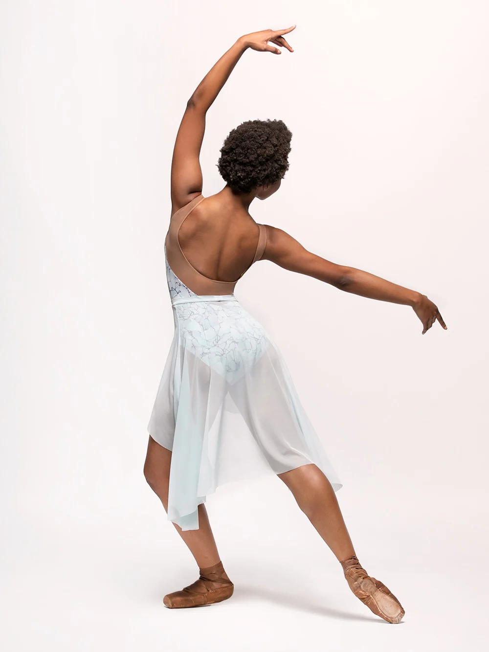 Victoria Intertwined Caramel Mesh Leotard RTW - Image 5