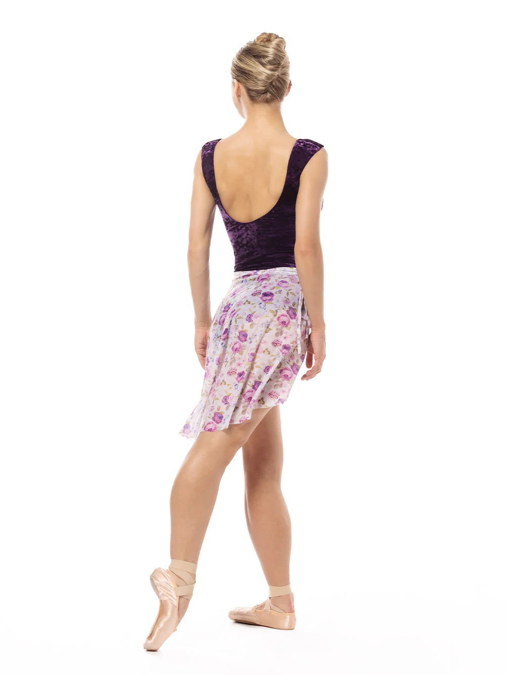 Vienna Mid High-Low Wrap Skirt Heirloom Mesh RTW - Image 6