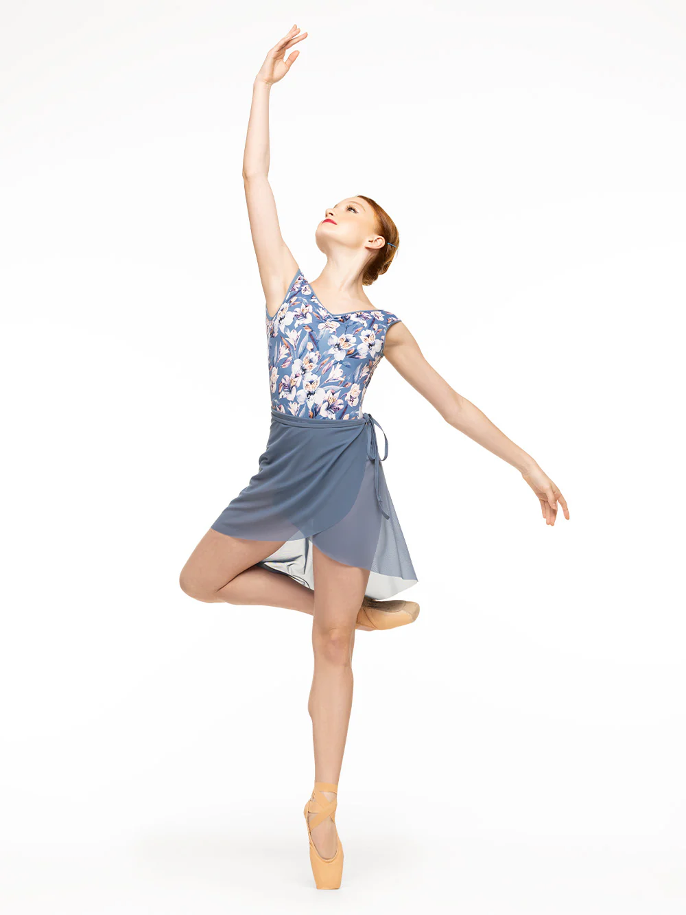 Vienna Mid High-Low Wrap Skirt Jean Mesh Kids RTW