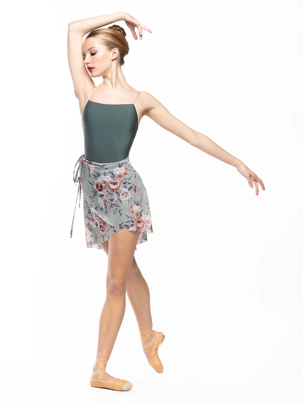 Vienna Mid High-Low Wrap Skirt Lazy Afternoon Mesh RTW - Image 4