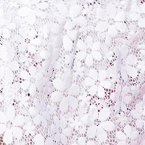 Vienna Short Wrap Skirt Kids White Daisy Lace RTW - Image 3
