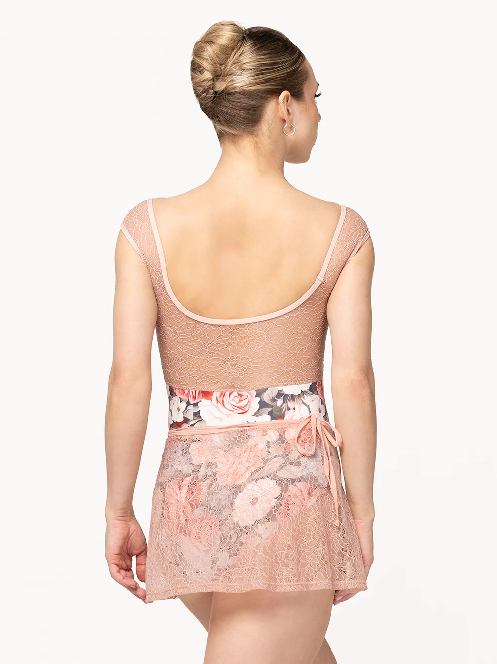 Vienna Short Wrap Skirt Rosewater Lace RTW - Image 2