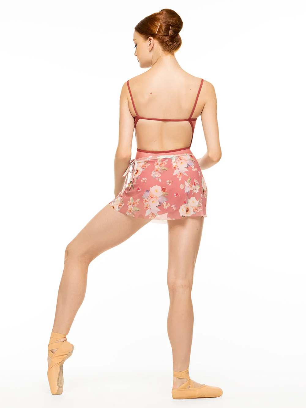 Vienna Short Wrap Skirt Tranquil Lantana Mesh RTW - Image 4