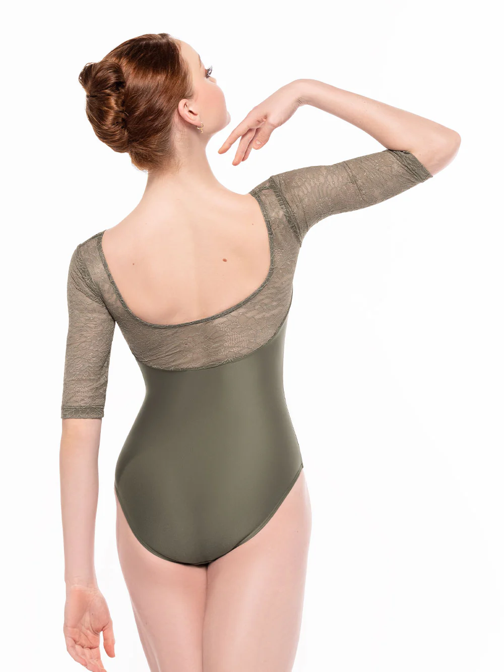 Vinzant Leotard Dusty Olive Zinnia Lace Kids RTW - Image 2