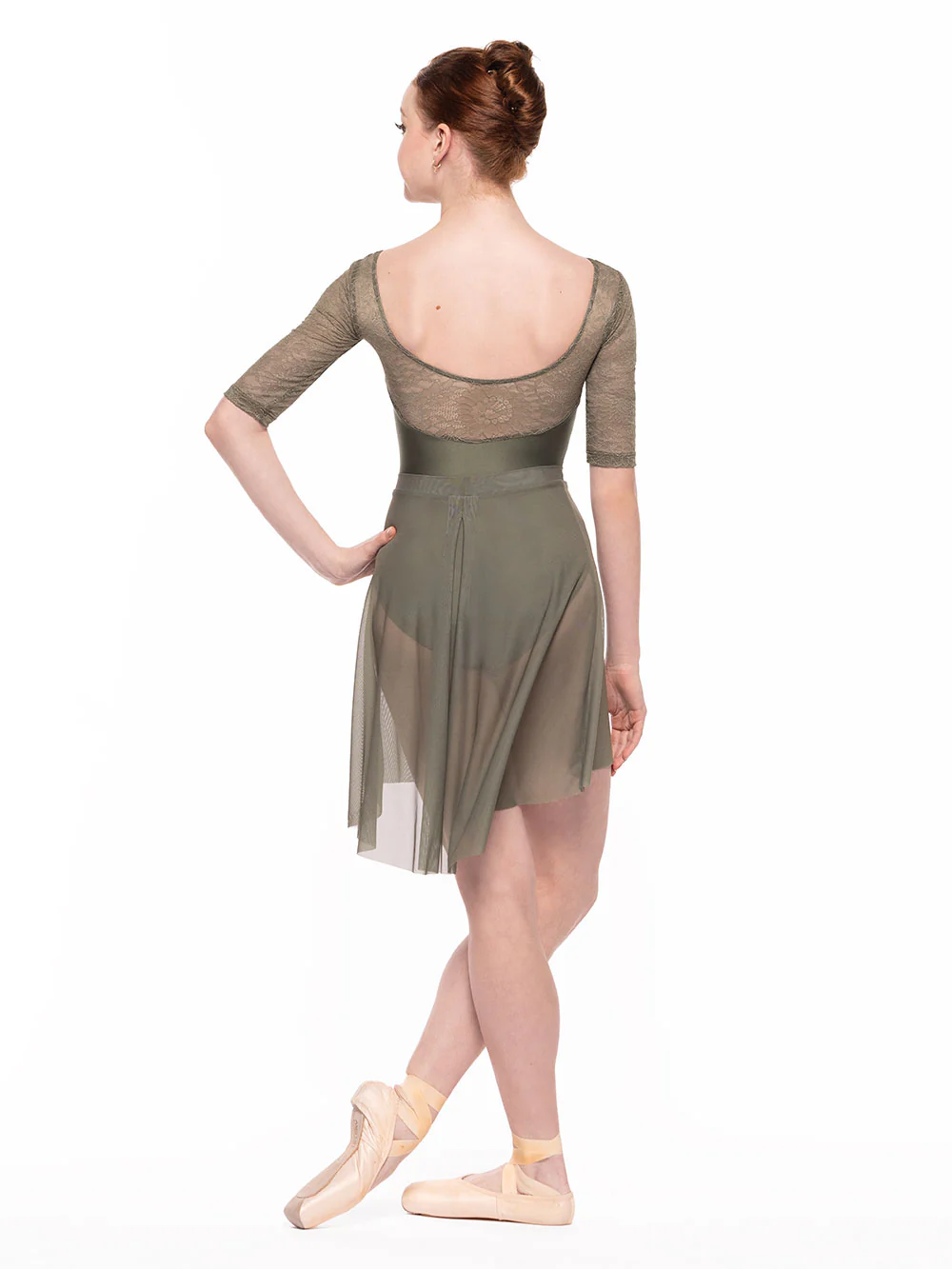 Vinzant Leotard Dusty Olive Zinnia Lace RTW - Image 7