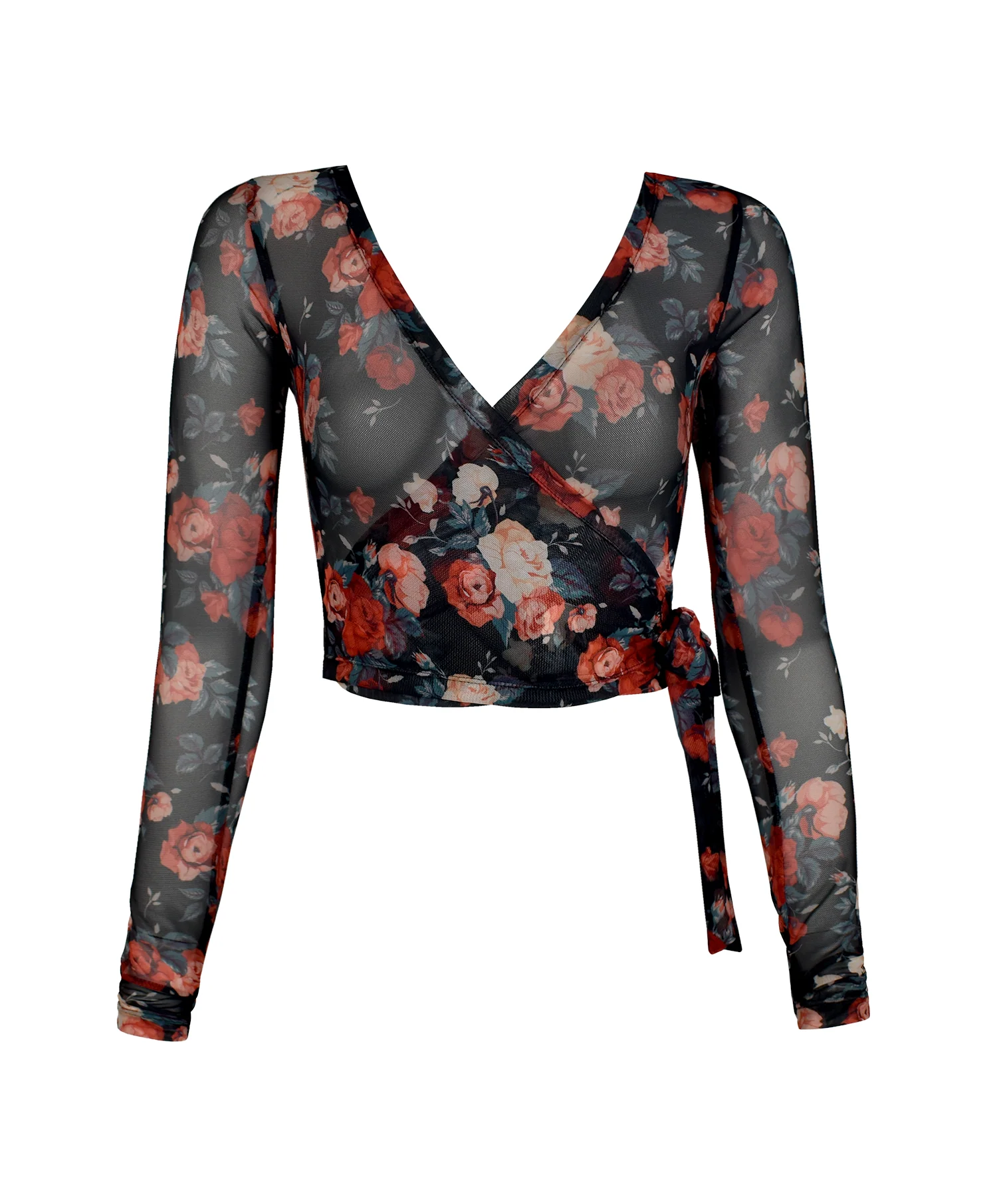 Wrap Top Bed Of Roses Mesh RTW - Image 5